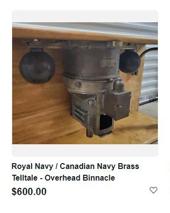 Overhead Binnacle Telltale Binnacle